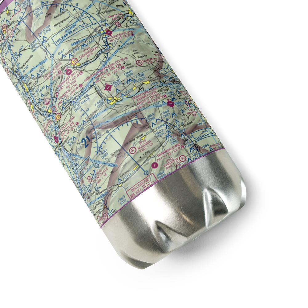 Northumberland County Airport (N79) VFR Sectional Water Bottle 