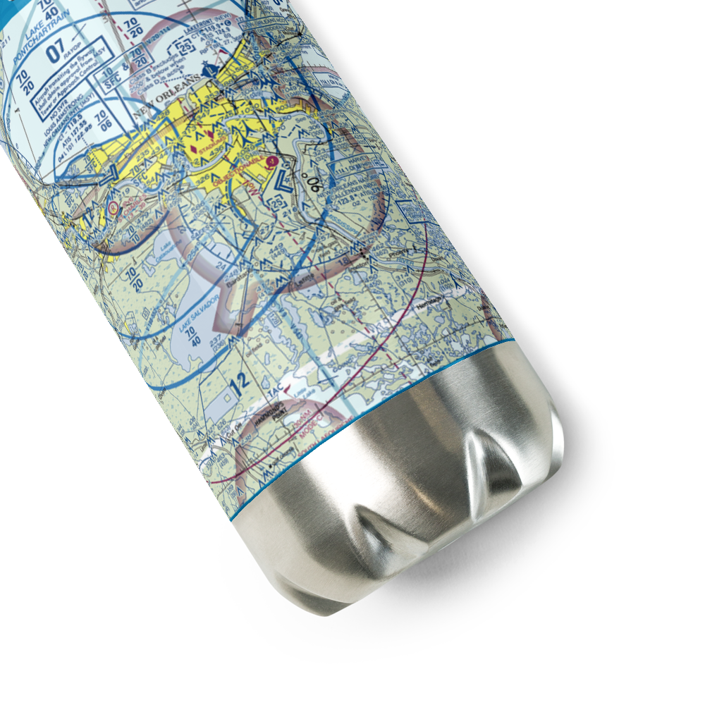 New Orleans NAS JRB/Alvin Callender Field (NBG) VFR Sectional Water Bottle 