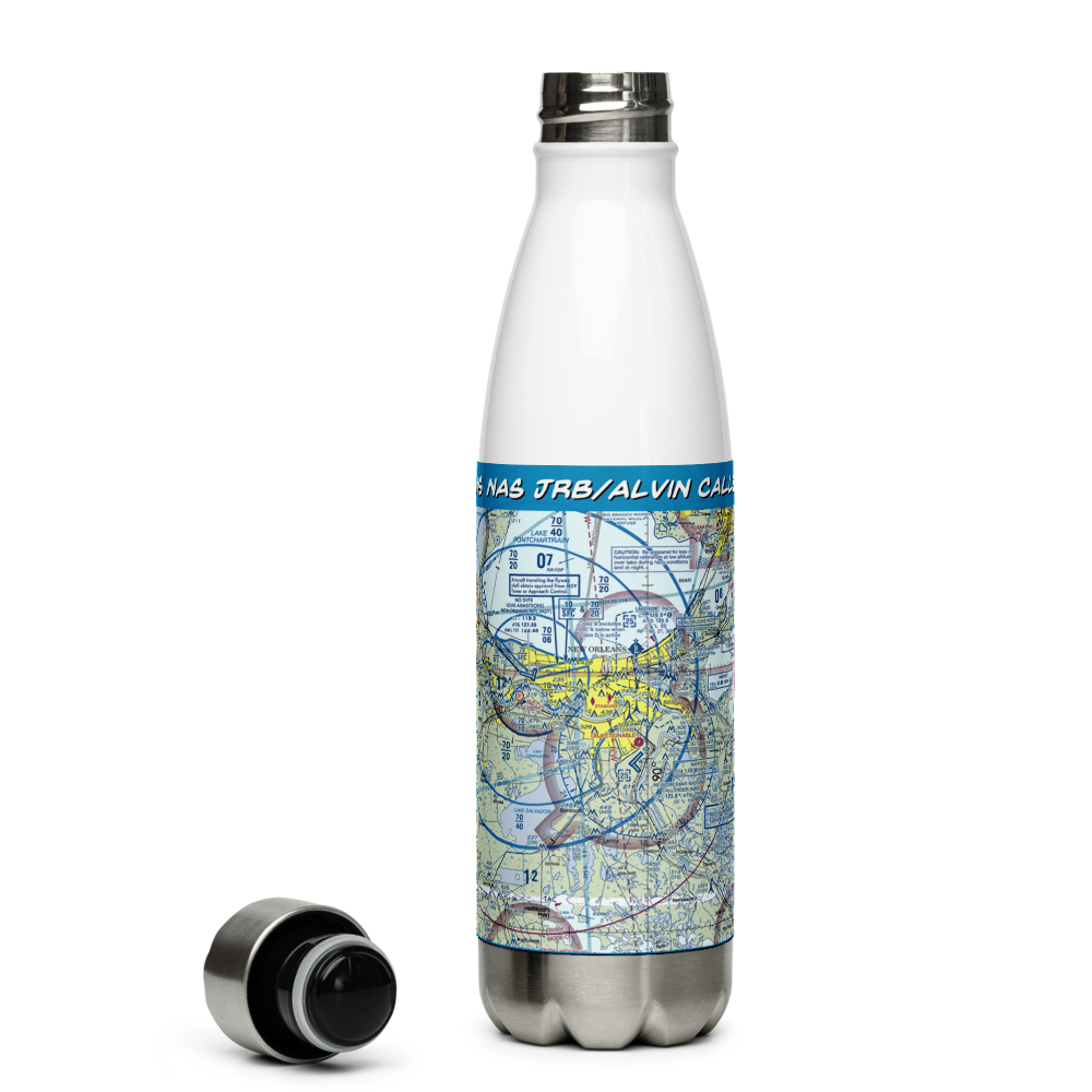New Orleans NAS JRB/Alvin Callender Field (NBG) VFR Sectional Water Bottle 