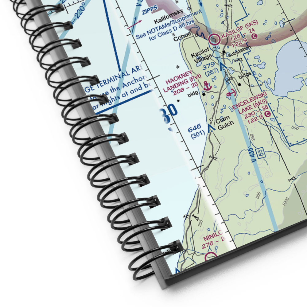 Gaede Airport (7AK3) VFR Sectional Notebook 