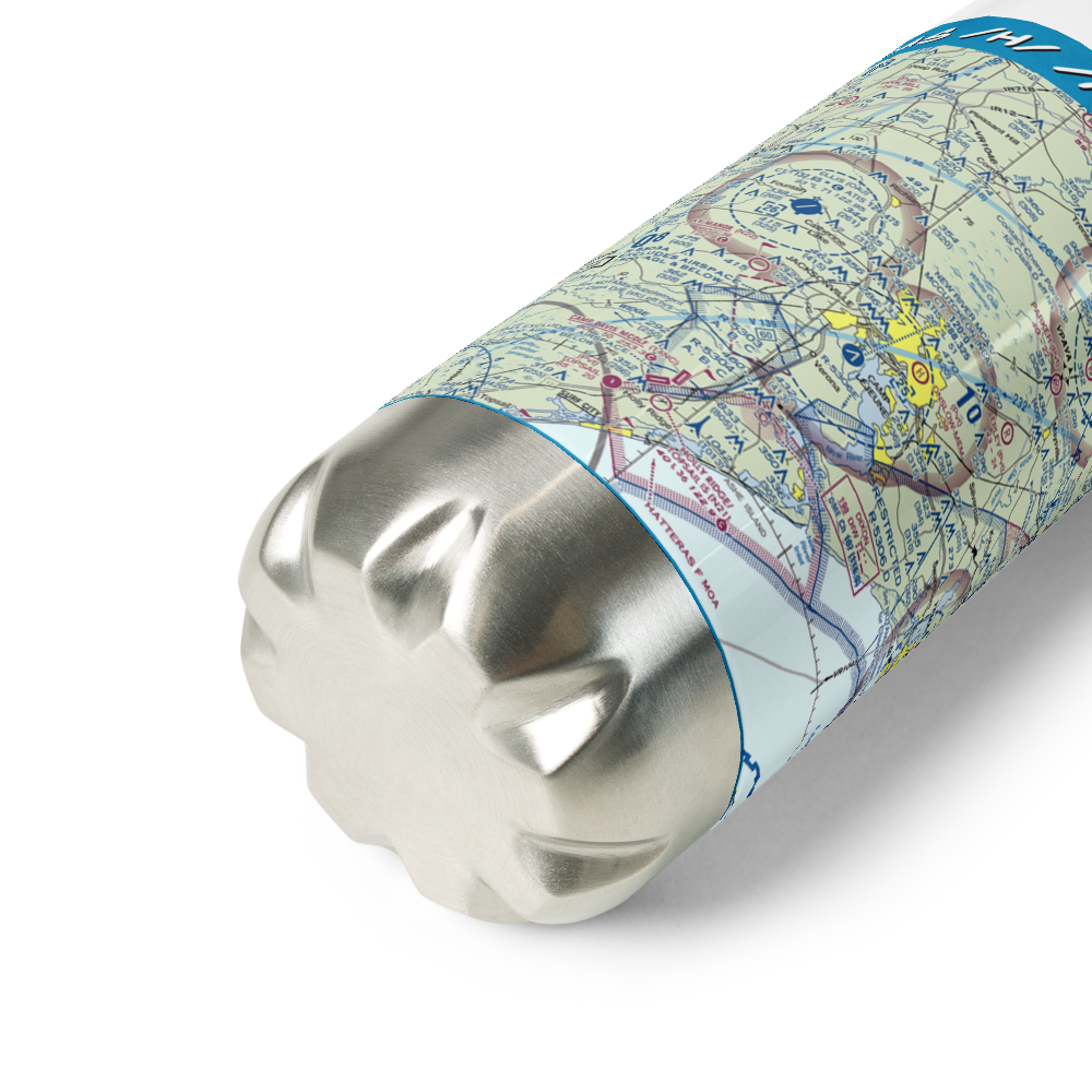 New River MCAS /H/ /Mccutcheon Fld/ Airport (NCA) VFR Sectional Water Bottle 