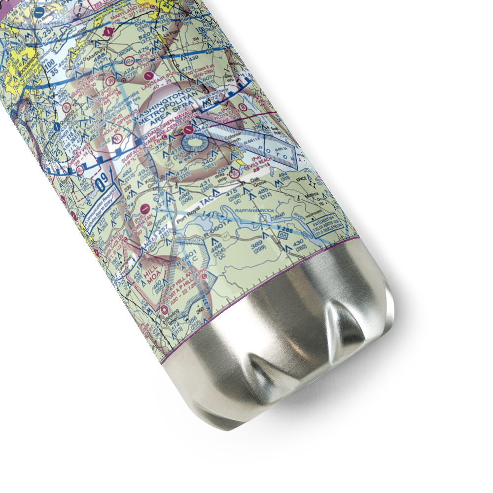 Dahlgren Naval Surface Warfare Center Airport (NDY) VFR Sectional Water Bottle 