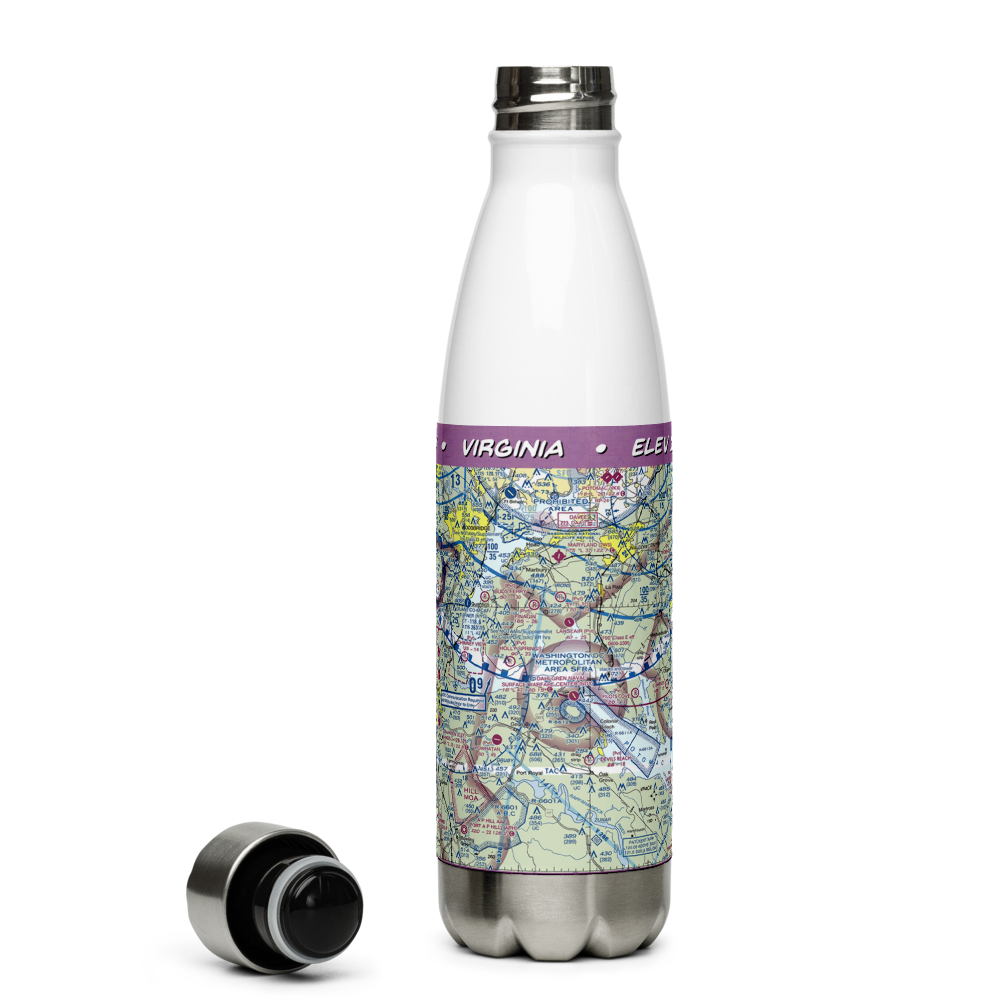 Dahlgren Naval Surface Warfare Center Airport (NDY) VFR Sectional Water Bottle 