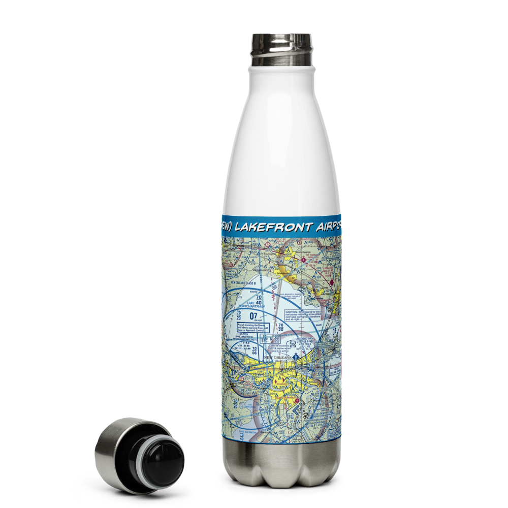 Lakefront Airport (NEW) VFR Sectional Water Bottle 