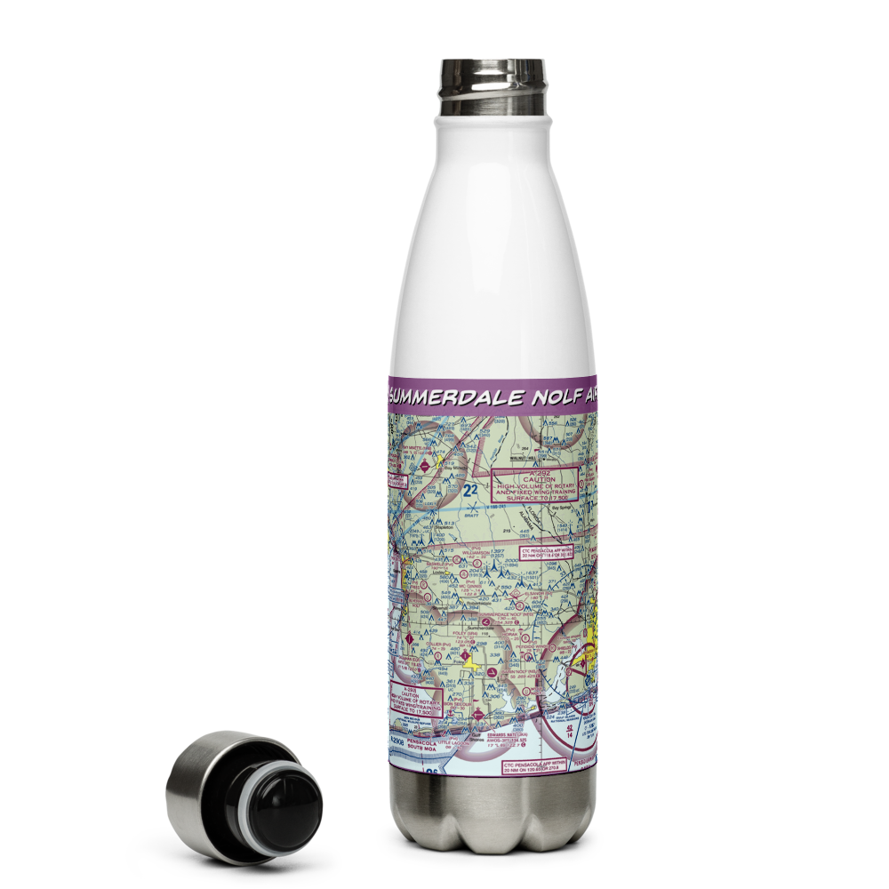 Summerdale Nolf Airport (NFD) VFR Sectional Water Bottle 