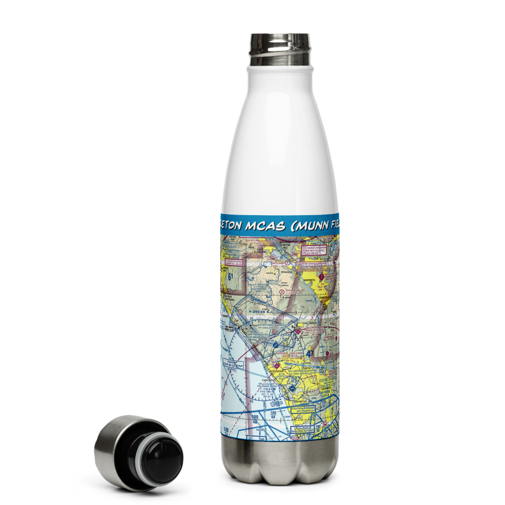 Camp Pendleton MCAS (Munn Field) Airport (NFG) VFR Sectional Water Bottle 