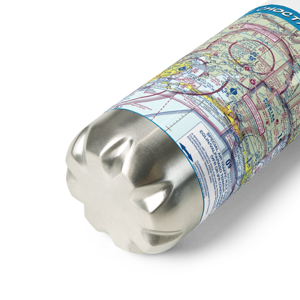 Choctaw Nolf Airport (NFJ) VFR Sectional Water Bottle 