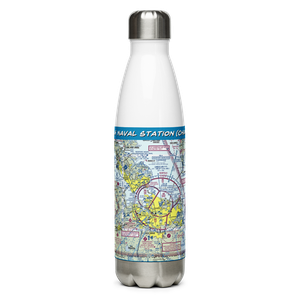 Norfolk Naval Station (Chambers Field) (NGU) VFR Sectional Water Bottle