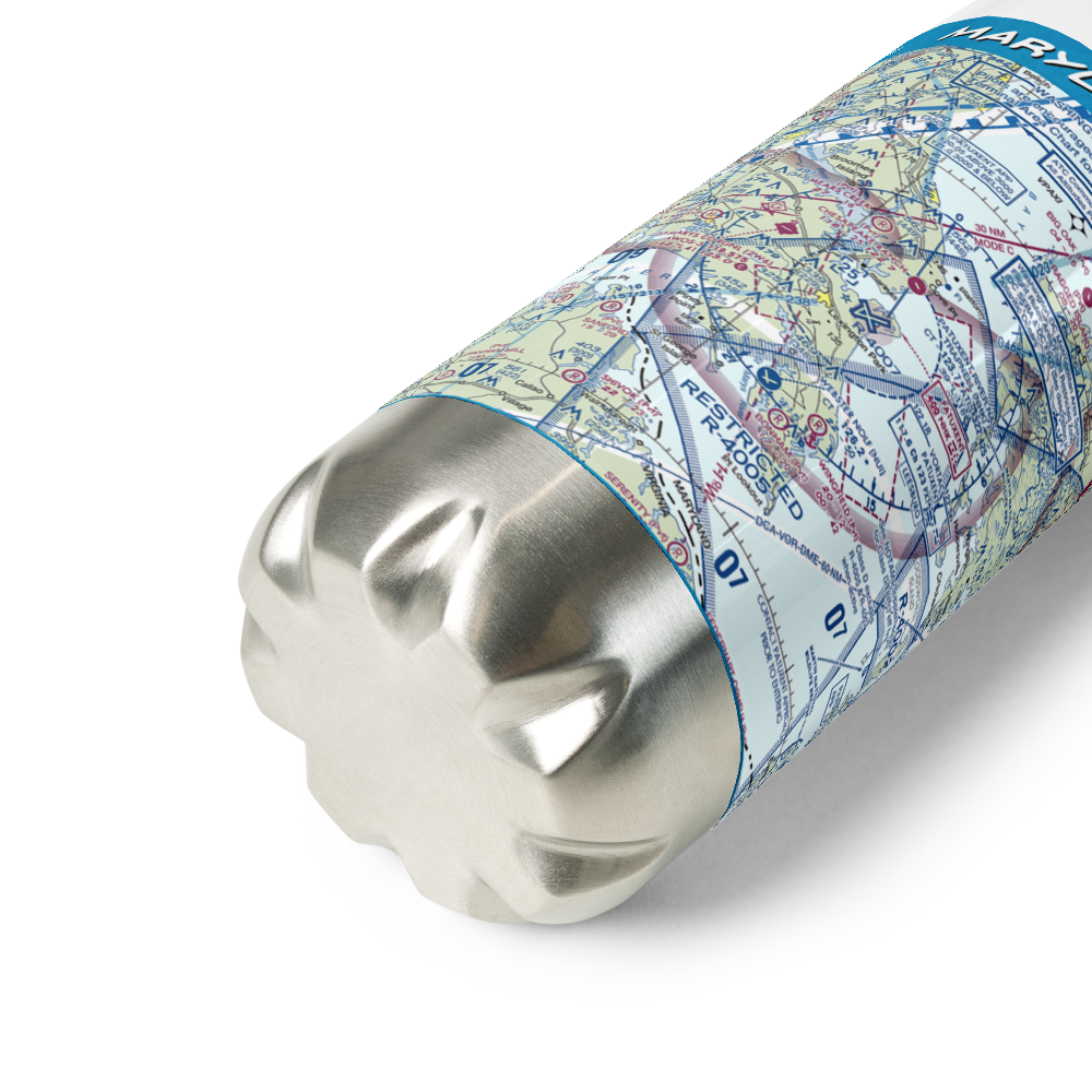 Patuxent River Naval Air Station (Trapnell Field) (NHK) VFR Sectional Water Bottle 