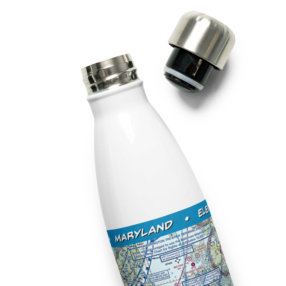 Patuxent River Naval Air Station (Trapnell Field) (NHK) VFR Sectional Water Bottle 
