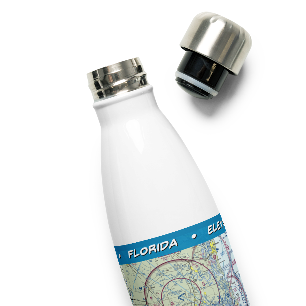 Jacksonville Naval Air Station (Towers Field) (NIP) VFR Sectional Water Bottle 