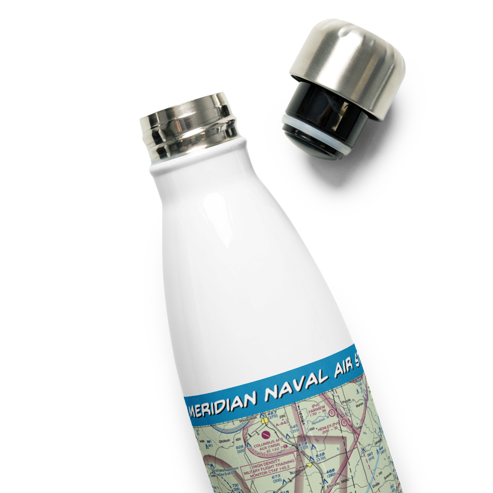 Meridian Naval Air Station (NMM) VFR Sectional Water Bottle 