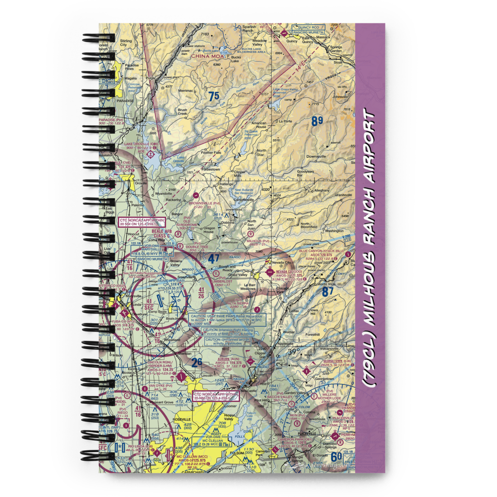 Milhous Ranch Airport (79CL) VFR Sectional Notebook 