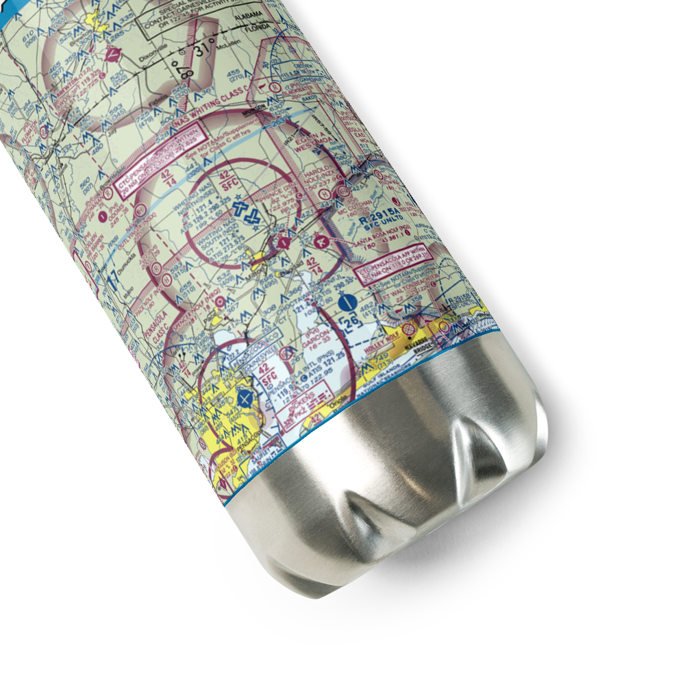 Whiting Field Naval Air Station - North (NSE) VFR Sectional Water Bottle 