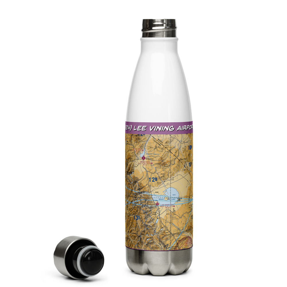 Lee Vining Airport (O24) VFR Sectional Water Bottle 