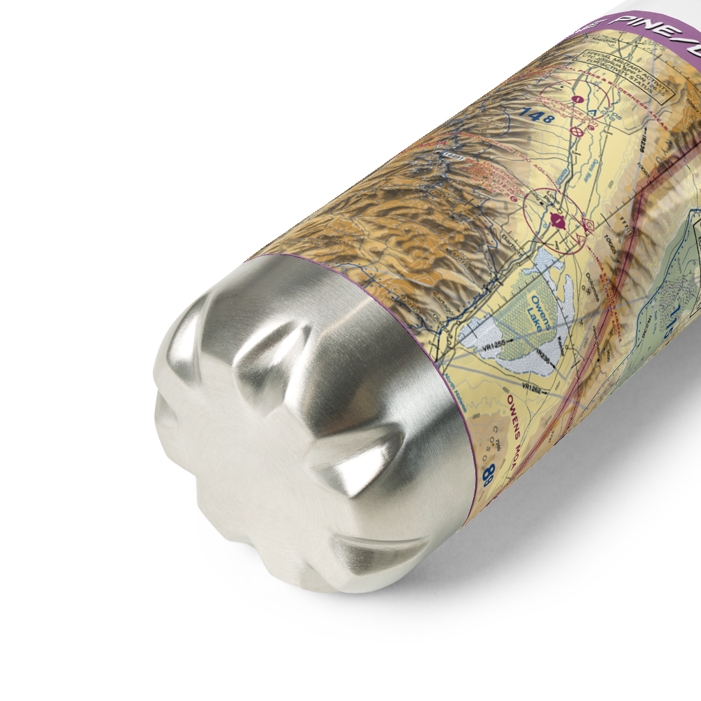 Lone Pine/Death Valley Airport (O26) VFR Sectional Water Bottle 