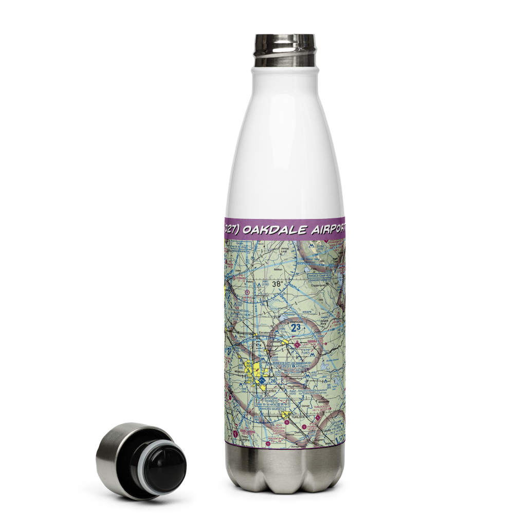 Oakdale Airport (O27) VFR Sectional Water Bottle 