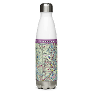Watts Woodland Airport (O41) VFR Sectional Water Bottle
