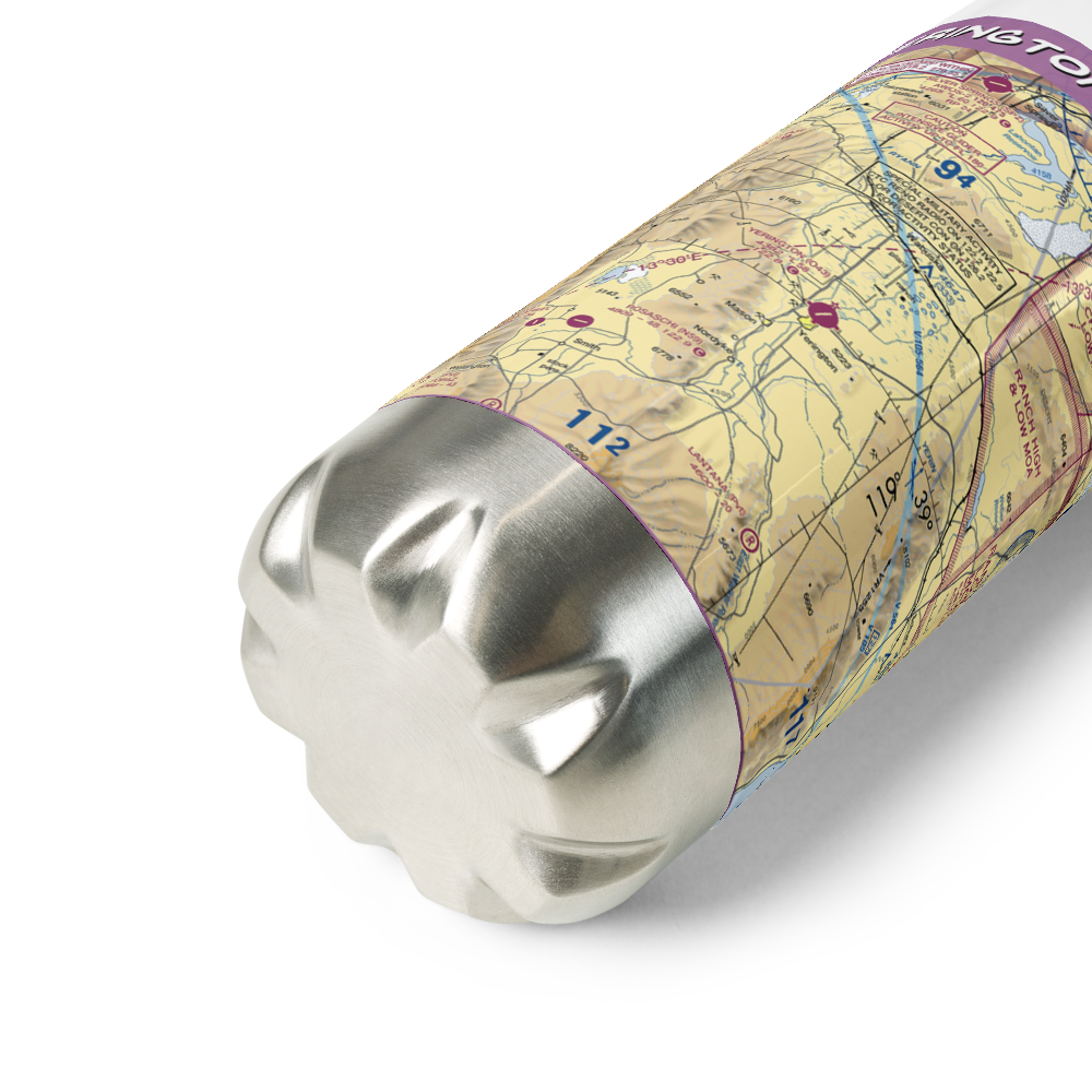 Yerington Municipal Airport (O43) VFR Sectional Water Bottle 
