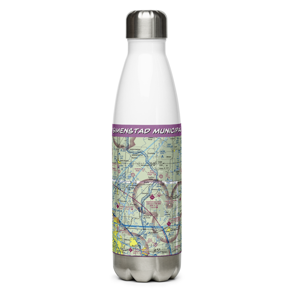 L O Simenstad Municipal Airport (OEO) VFR Sectional Water Bottle 
