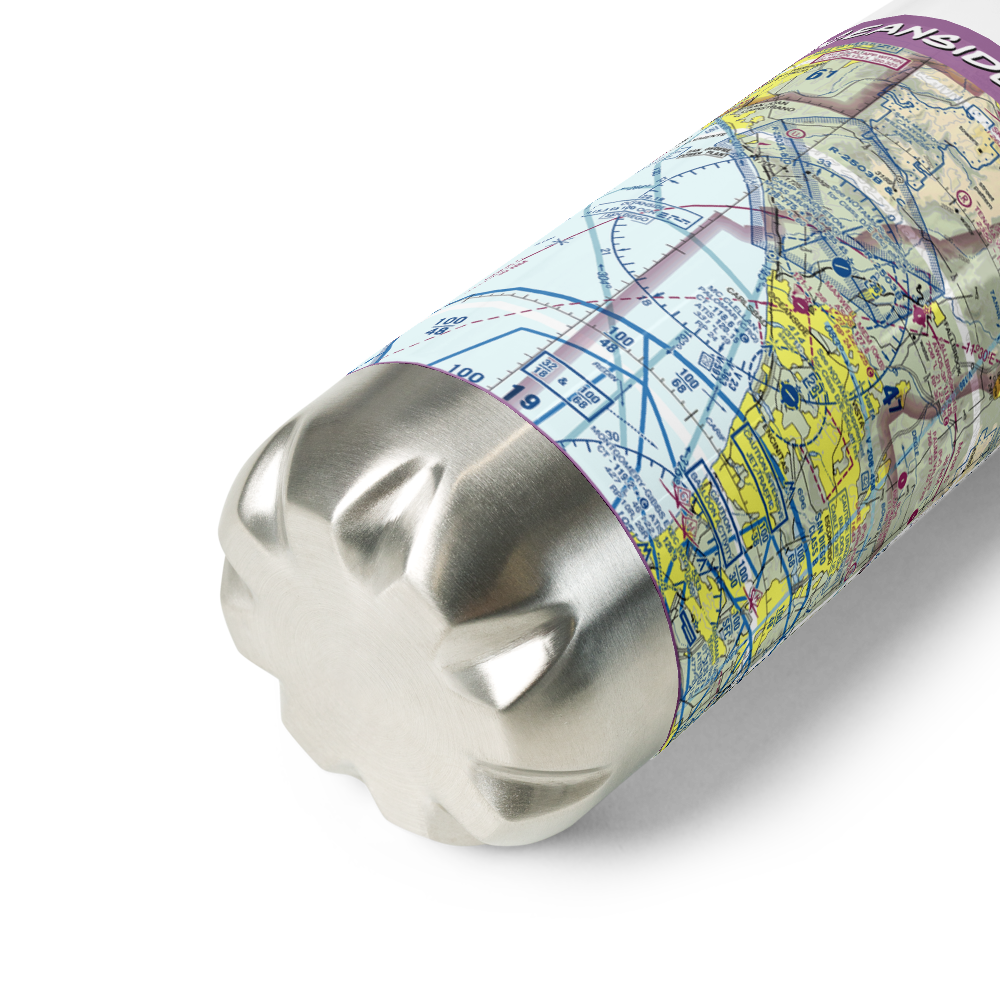 Oceanside Municipal Airport (OKB) VFR Sectional Water Bottle 