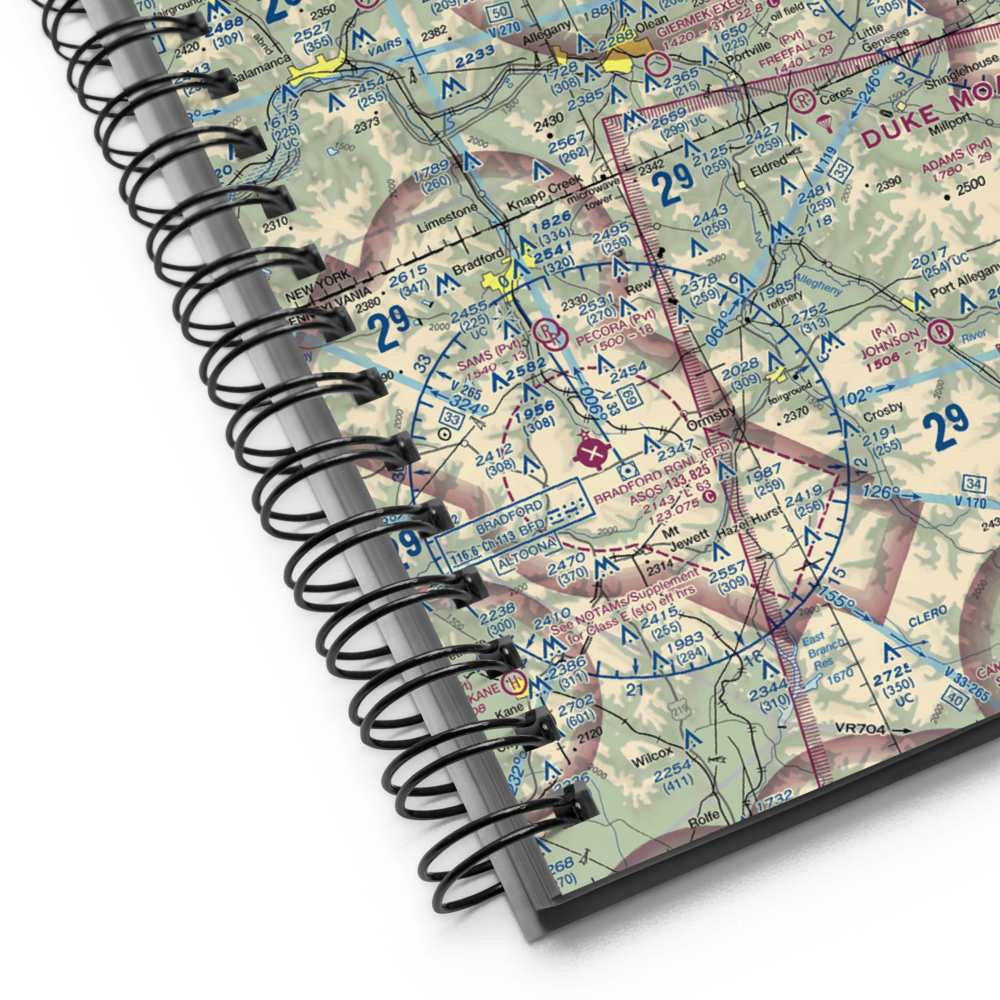 Reiss Game Farm Airport (75NY) VFR Sectional Notebook 