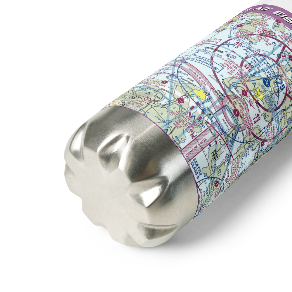 AJ Eisenberg Airport (OKH) VFR Sectional Water Bottle 