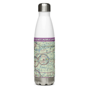 Olney Noble Airport (OLY) VFR Sectional Water Bottle