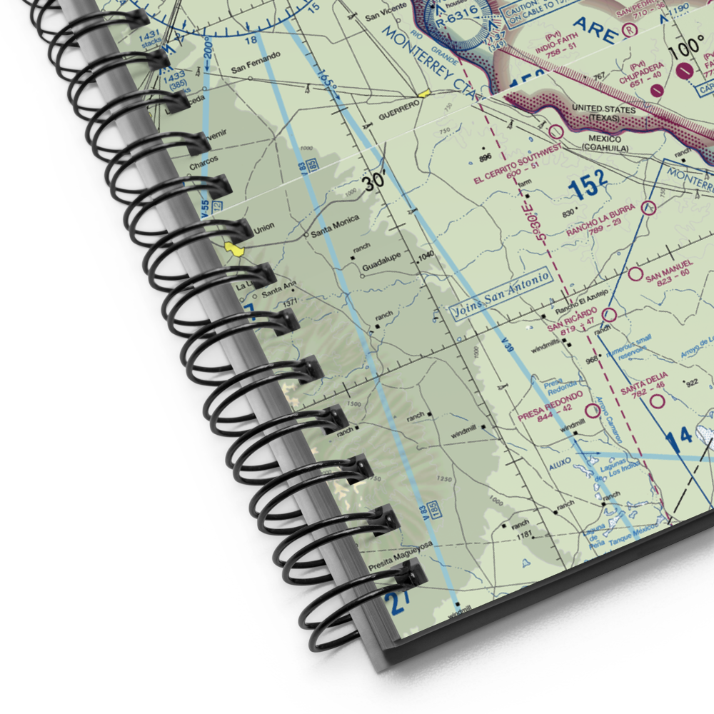 Glass Ranch Airport (74TA) VFR Sectional Notebook 