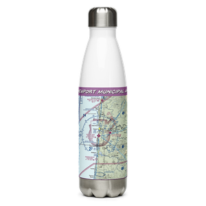 Newport Municipal Airport (ONP) VFR Sectional Water Bottle