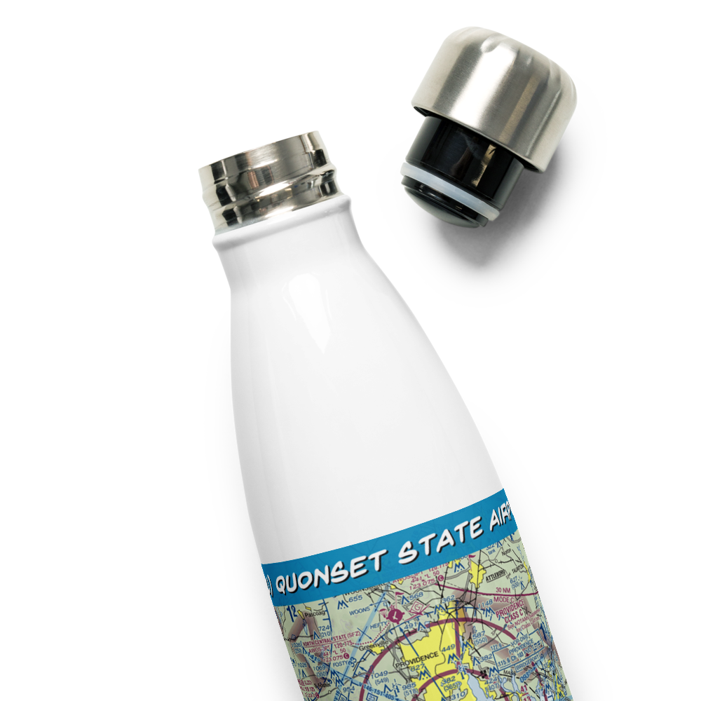 Quonset State Airport (OQU) VFR Sectional Water Bottle 
