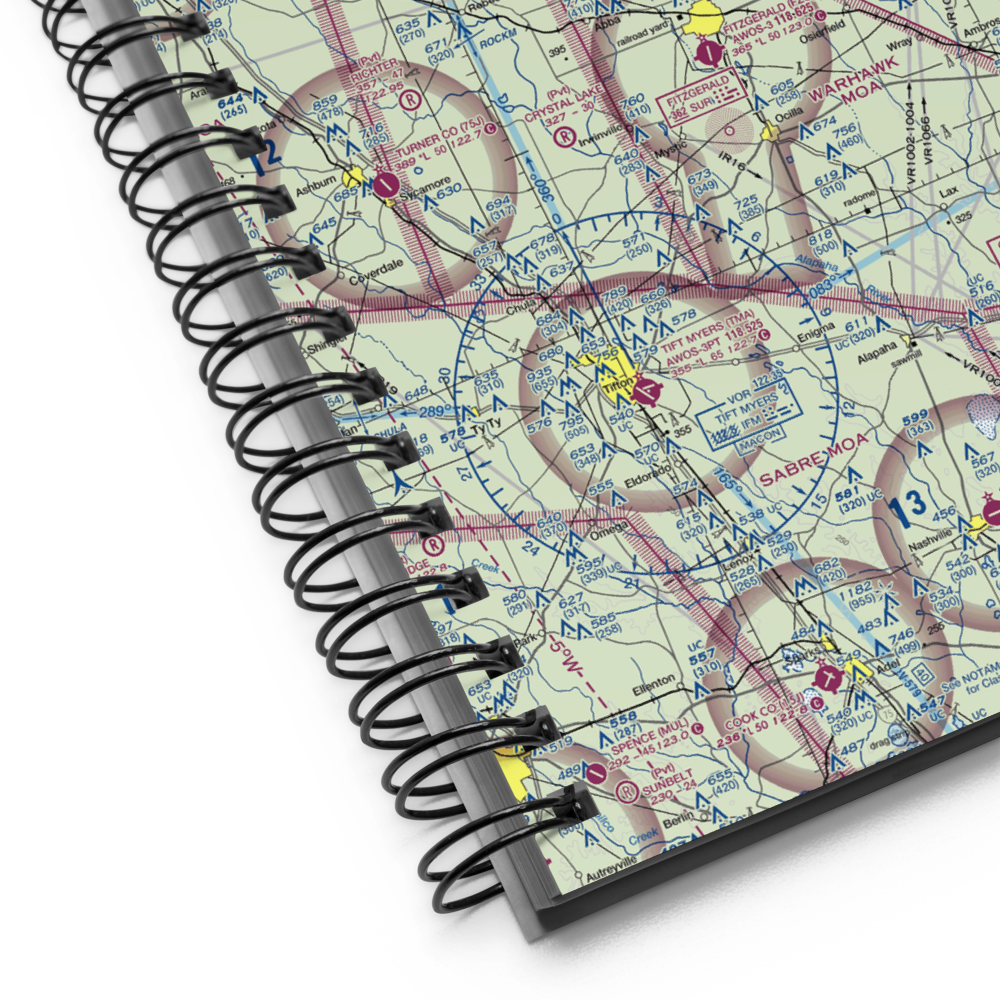 Bowens Mill Christian Center Airport (74GA) VFR Sectional Notebook 