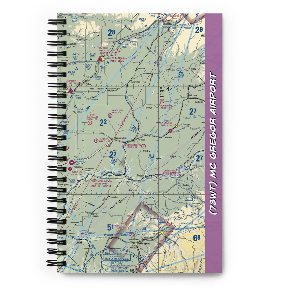 Mc Gregor Airport (73WT) VFR Sectional Notebook 