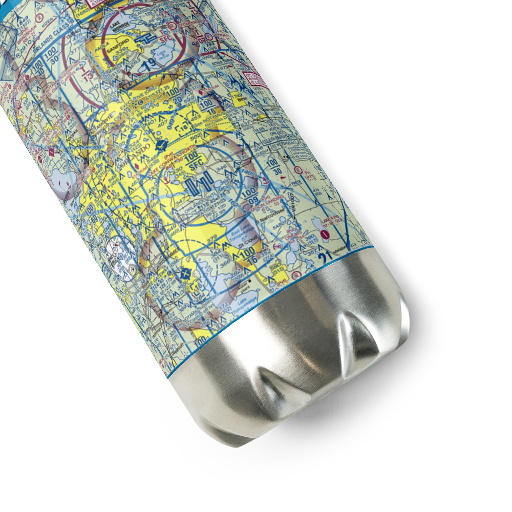 Orlando Executive Airport (ORL) VFR Sectional Water Bottle 