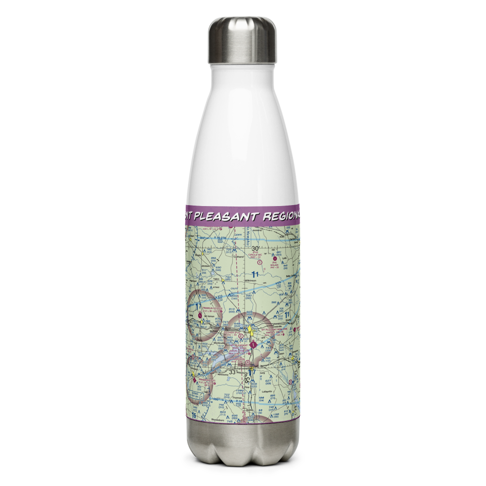 Mount Pleasant Regional Airport (OSA) VFR Sectional Water Bottle 
