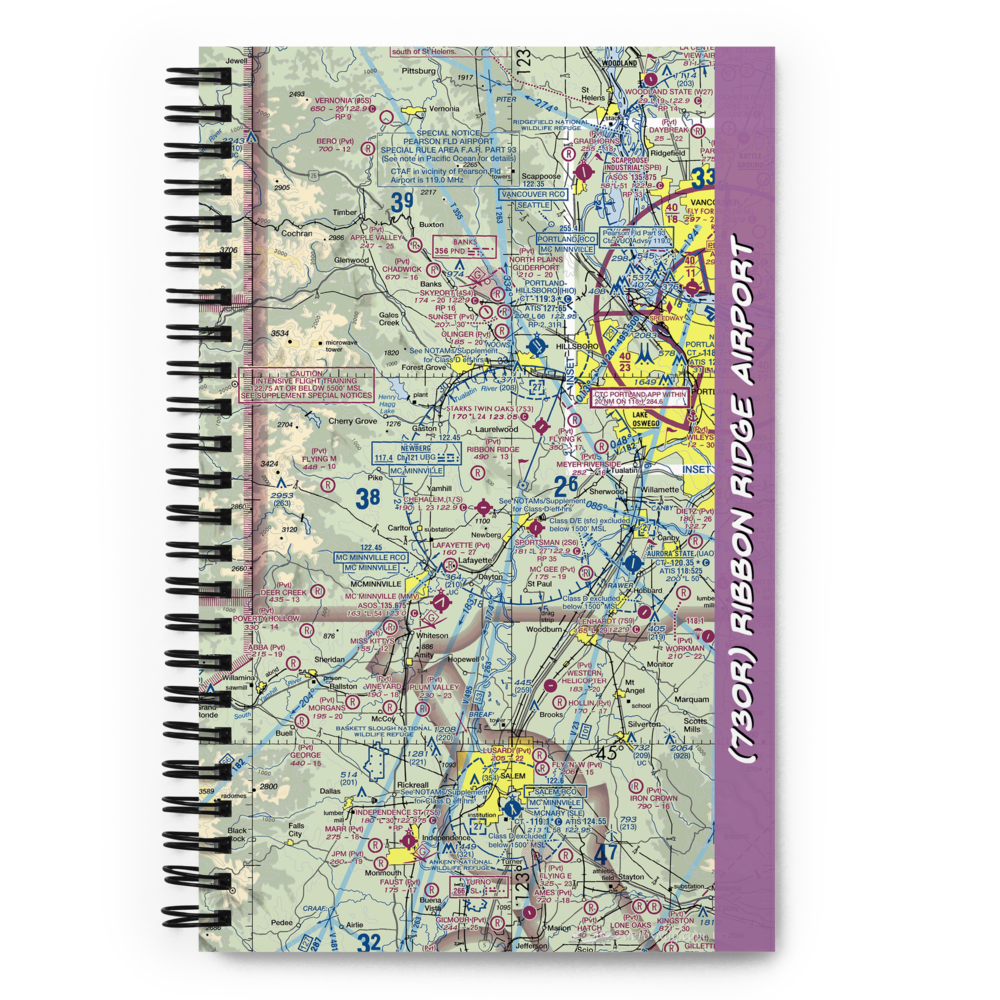 Ribbon Ridge Airport (73OR) VFR Sectional Notebook 
