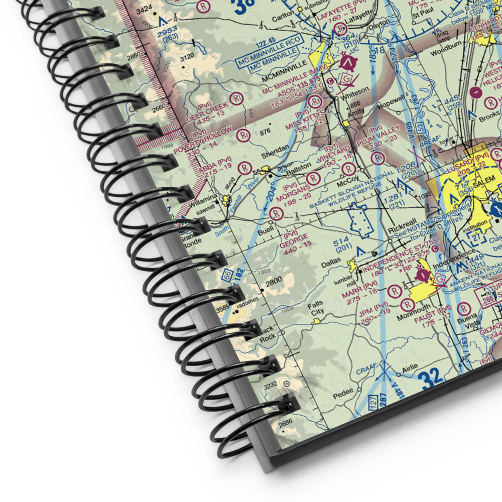 Ribbon Ridge Airport (73OR) VFR Sectional Notebook 