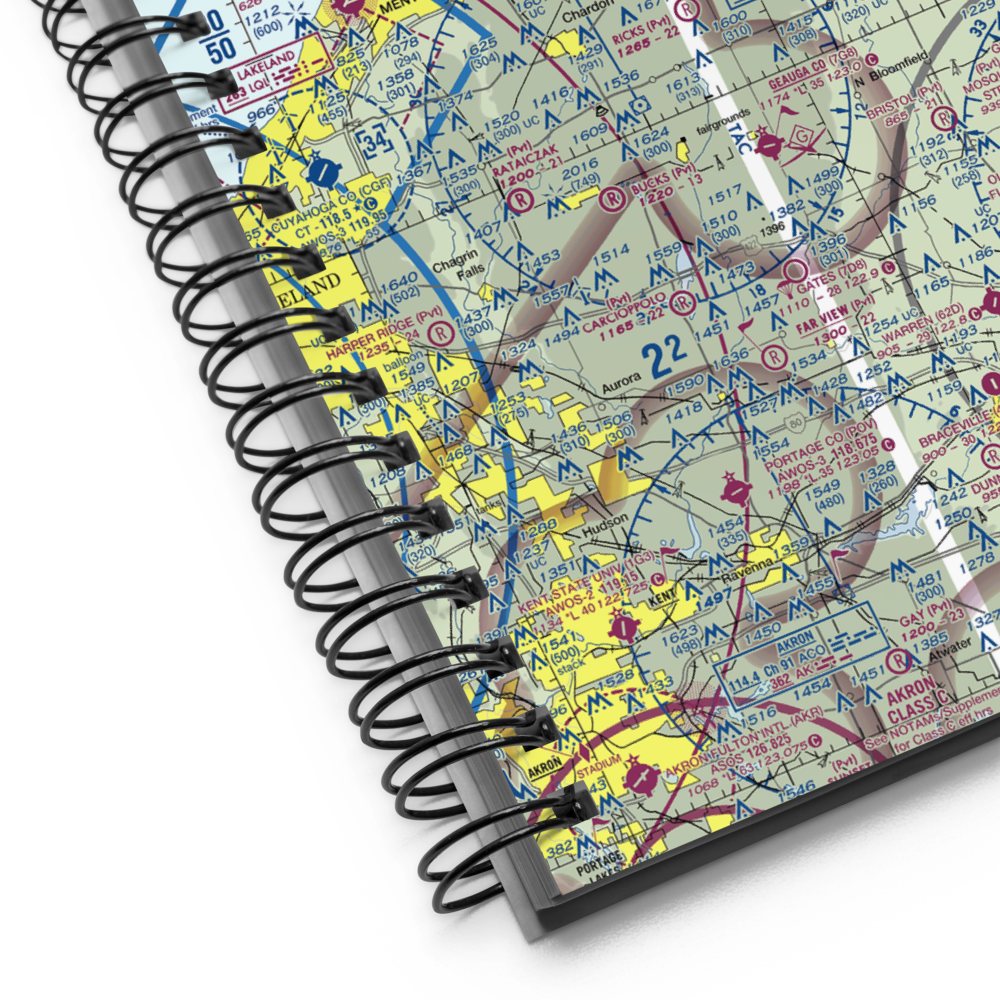 Thompson Drag Raceway Airport (73OH) VFR Sectional Notebook 