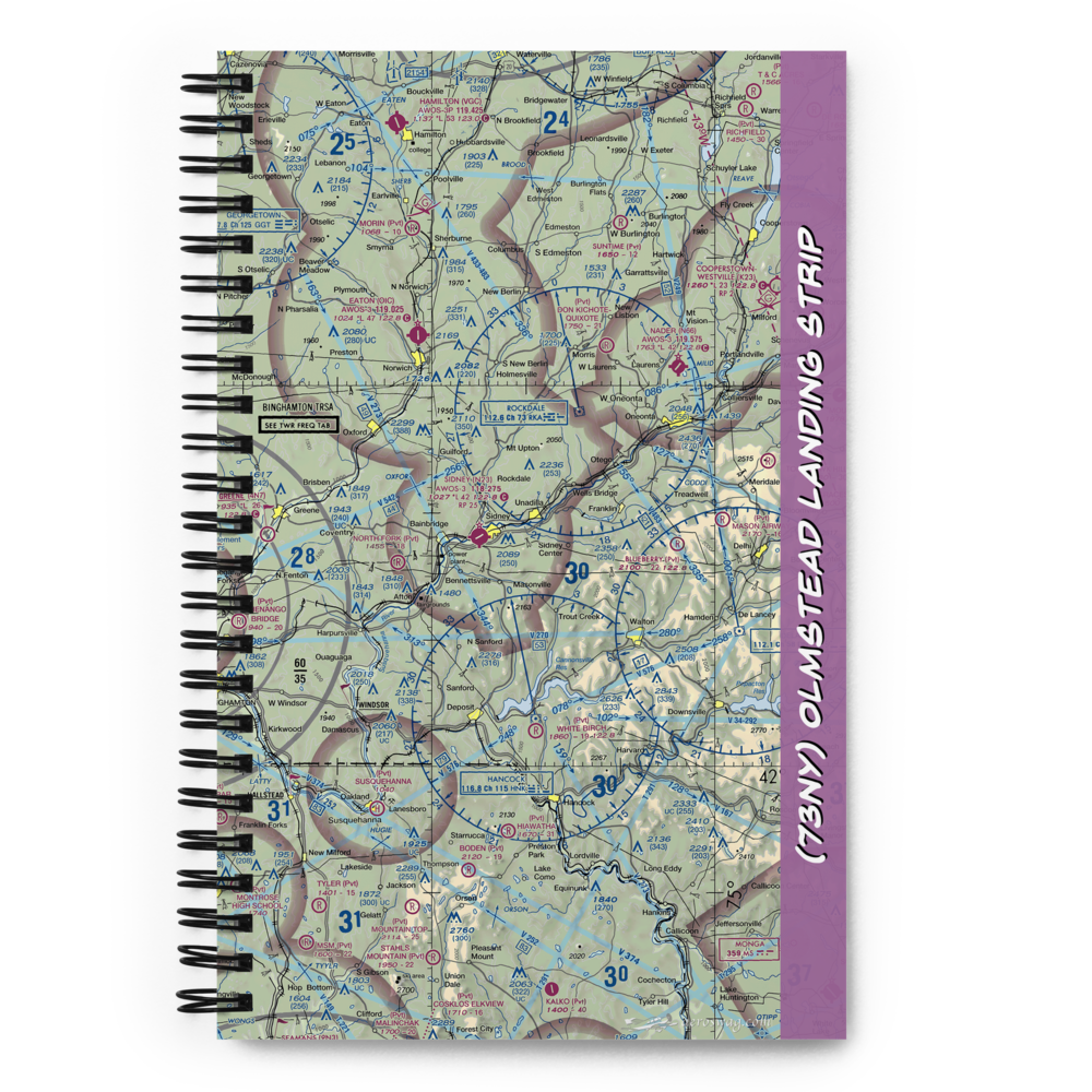 Olmstead Landing Strip (73NY) VFR Sectional Notebook 