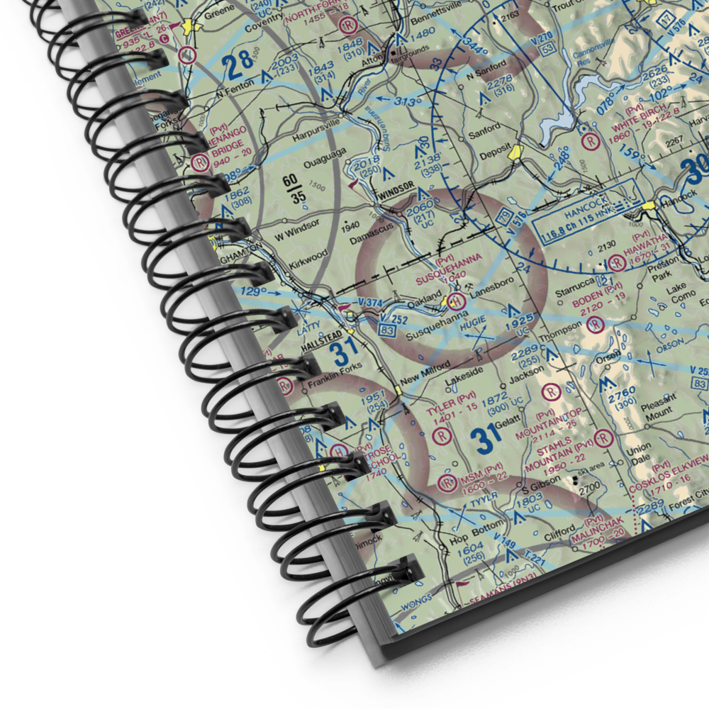 Olmstead Landing Strip (73NY) VFR Sectional Notebook 