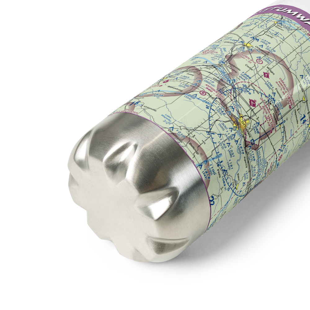 Ottumwa Regional Airport (OTM) VFR Sectional Water Bottle 