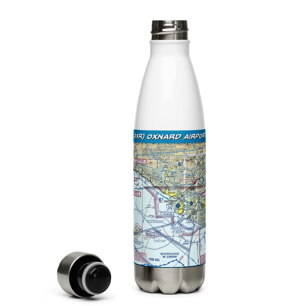 Oxnard Airport (OXR) VFR Sectional Water Bottle 