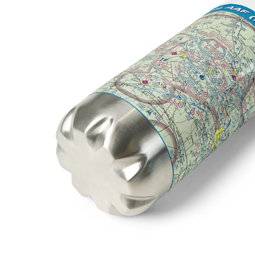 Cairns AAF (Fort Rucker) Air Field (OZR) VFR Sectional Water Bottle 