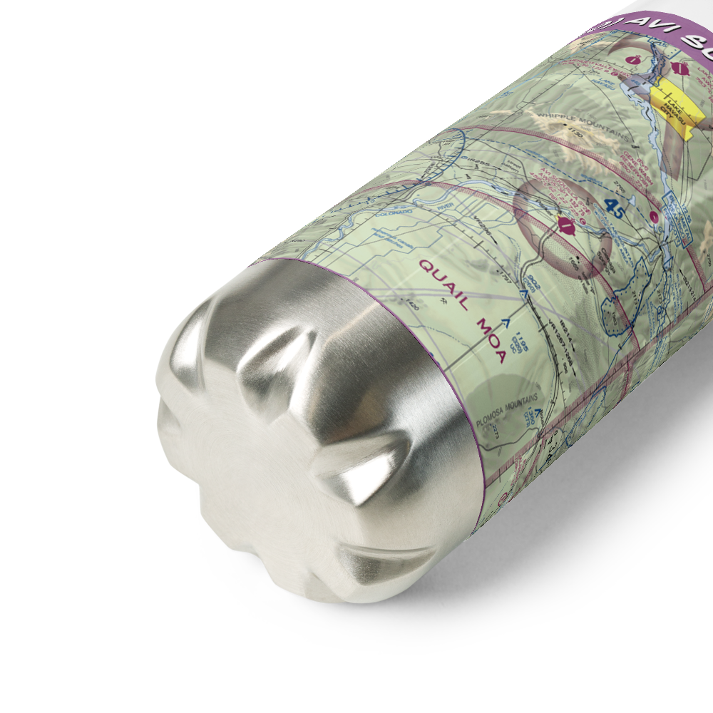 Avi Suquilla Airport (P20) VFR Sectional Water Bottle 