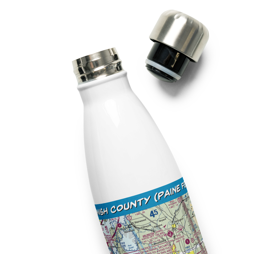 Snohomish County (Paine Field) Airport (PAE) VFR Sectional Water Bottle 