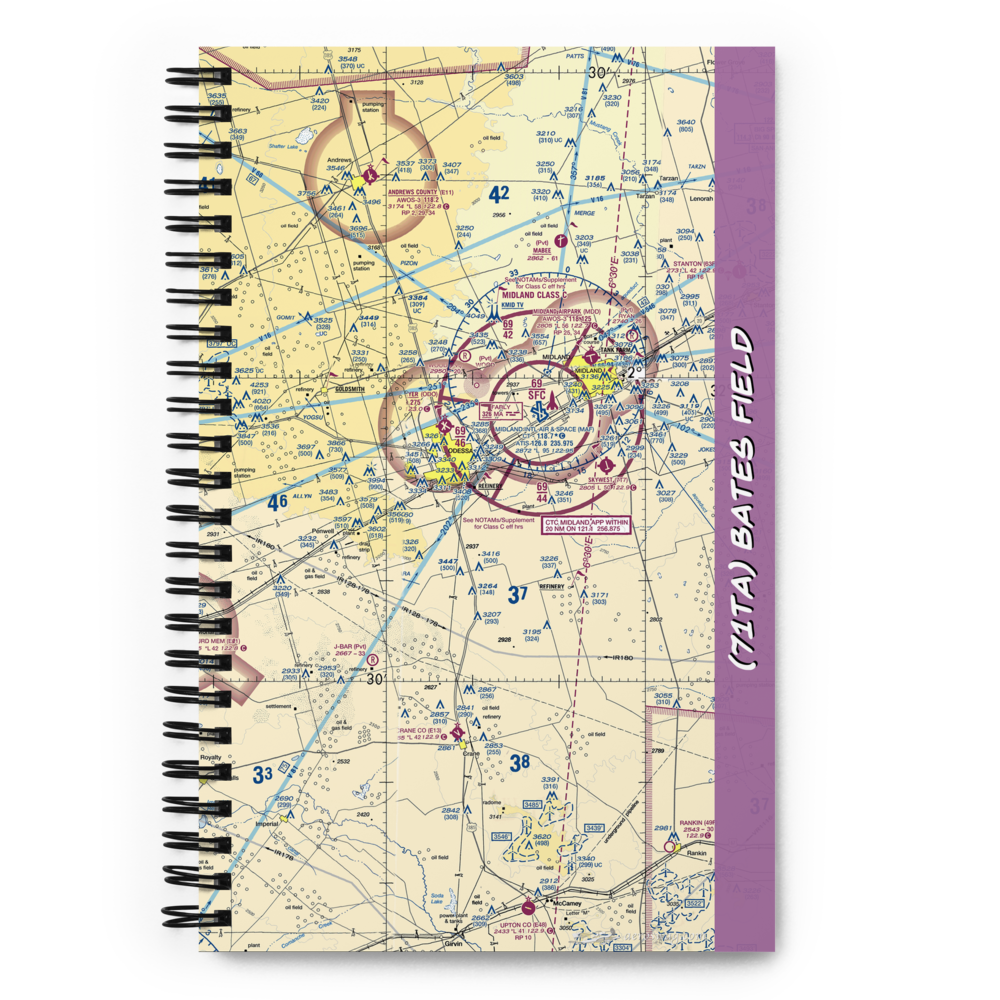 Bates Field (71TA) VFR Sectional Notebook 