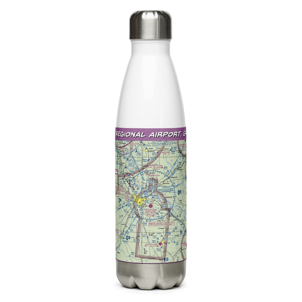 Pine Bluff Regional Airport, Grider Field (PBF) VFR Sectional Water Bottle 