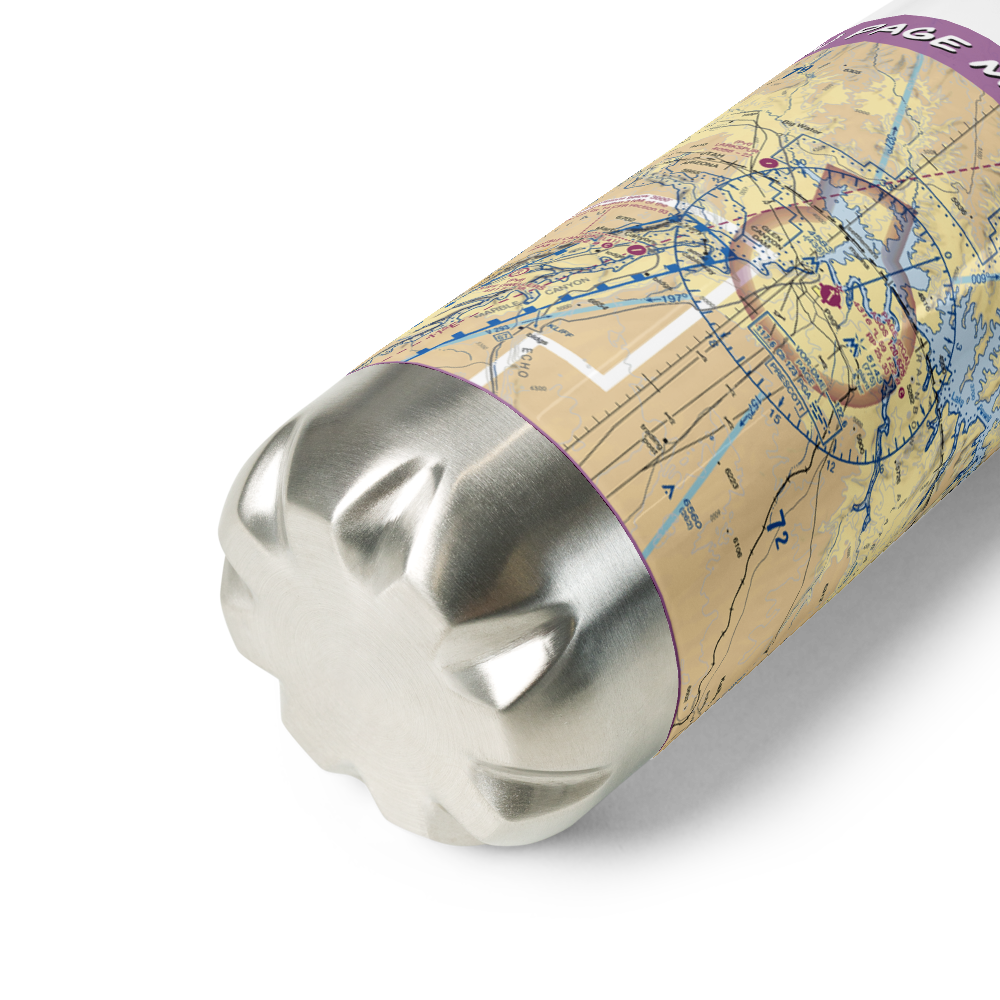 Page Municipal Airport (PGA) VFR Sectional Water Bottle 