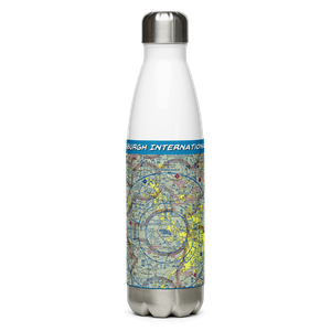 Pittsburgh International Airport (PIT) VFR Sectional Water Bottle
