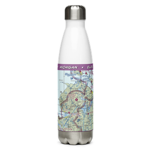 Pellston Regional Airport of Emmet County Airport (PLN) VFR Sectional Water Bottle